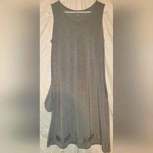 MPG Mondetta Performance Gear Gray Sport Dress With Bralette And Pockets, Size L